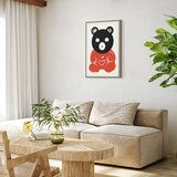  Slika - Thoughtful Bear (1 Part) Vertical 60x90 U prirodnom drvenom okviru | shoptok.hr