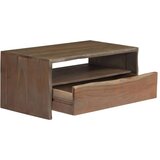  Stolić za kavu od masivnog bagremovog drva 90 x 50 x 40 cm sivi | shoptok.hr