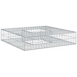  Gabionski uzdignuti krevet Srebrno 100 x 100 x 20 cm - 100 x 100 x 20 cm | shoptok.hr