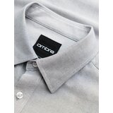 Ombre Elegant men's oxford shirt with embroidery - light grey | Eponuda.ba