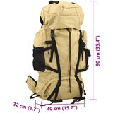  Ruksak za planinarenje svijetla kaki 100 L od tkanine Oxford | shoptok.hr