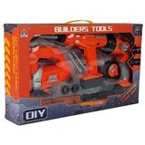  Set alata za djecu s bušilicom Flashlight - 12 elemenata - narančasti | shoptok.hr