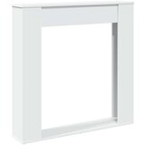 vidaXL Okvir za kamin bel 100x20x100 cm inženirski les | Shoptok.si