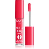 NYX Professional Makeup This is Milky Gloss Milkshakes vlažilni sijaj za ustnice odišavljen odtenek 13 Cherry Milkshake 4 ml Cene