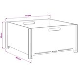  Kamin Crna 60 x 60 x 30 cm Čelik | shoptok.hr