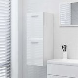 Maison Chic Kopalniška omarica - Kopalniški kabinet visok sijaj bela 30x30x80 cm iverna plošča, (21794655) | Shoptok.si