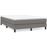  Box spring postelja z vzmetnico temno siva 160x200 cm blago, (20846825) | Shoptok.si
