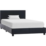 vidaXL Posteljni okvir črno umetno usnje 90x200 cm | Shoptok.si