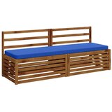  Jastučići za klupe - 2 dijela VUGHT 2 kom. 100% poliester - Kraljevsko plava (polister) 200 x 50 cm 2 | shoptok.hr