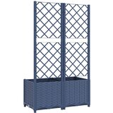  Vrtna žardinjera s rešetkom plavo-siva 80x40x136 cm PP | shoptok.hr