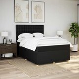  Krevet s oprugama i madracem crni 140x200 cm od tkanine | shoptok.hr
