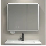 LED kupatilski ormarić sa ogledalom i pozadinskim osvetljenjem NOTO DOUBLE 60x70 cm