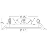 Braytron led ugradna panel lampa 12W cct BP01-91281 | ePonuda.com