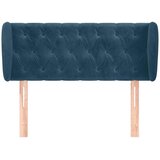  Uzglavlje s ušima tamnoplavo 93x23x78/88 cm baršunasto | shoptok.hr