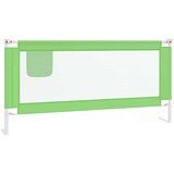vidaXL Sigurnosna ograda za dječji krevet zelena 190 x 25 cm tkanina | shoptok.hr
