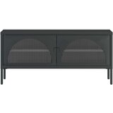 TV ormarić crni 105 x 35 x 50 cm od stakla i čelika | shoptok.hr