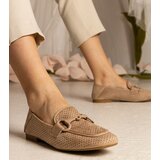 Gemre Brown Women's Perforated Loafers with Decoration Mensory | shoptok.hr