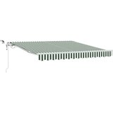 Tenda Zelena i bijela 300 x 250 cm Poliester i metal | shoptok.hr