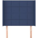  Uzglavlje s ušima plavo 103x16x118/128 cm od tkanine | Eponuda.ba