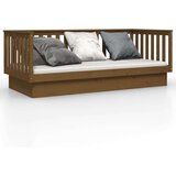  Dnevna postelja medeno rjava 90x200 cm trdna borovina, (20724518) | Shoptok.si