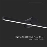  LED osvetljenje za kupatilo za ogledalo LED/10W/230V 3000K IP65 crno | Eponuda.com