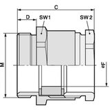  Kabelska uvodnica M16 mesing prirodne boje LappKabel SKINDICHT SVRN-M 16X1,5/9/9 100 kom. Cijene