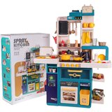  Otroška kuhinja za igro Kitchenette z zvočnimi, svetlobnimi in vodnimi učinki - 50 elementov - zelena | Shoptok.si