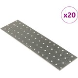  Perforirane ploče 20 kom 2 mm 300 x 80 mm od pocinčanog čelika | Eponuda.ba
