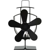 vidaXL Ventilator za kamin na toploto s 5 krili črn, (21222573) | Shoptok.si