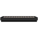 vidaXL Okvir za krevet crni 90 x 190 cm od konstruiranog drva | shoptok.hr