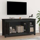 TV ormarić crni 103 x 36 5 x 52 cm od masivne borovine | shoptok.hr
