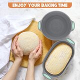 MICHIHOMIE 2x silikonska košarica za vzhajanje testa | Shoptok.si