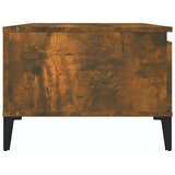  Klubska mizica dimljeni hrast 90x50x36,5 cm inženirski les, (20712198) | Shoptok.si