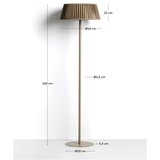 Kave Home LED prijenosna/stojeća vanjska svjetiljka sa solarnim panel (visina 160 cm) Aldet – | shoptok.hr