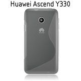  Gumijasti / gel etui S-Line za Huawei Ascend Y330 - sivi Cene