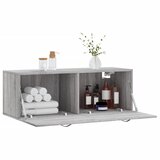 Zidni ormarić siva boja hrasta 100x36,5x35 cm konstruirano drvo | shoptok.hr