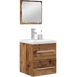  Set namještaja za kupaonicu 2 pcs Staro drvo Konstruirano drvo | shoptok.hr