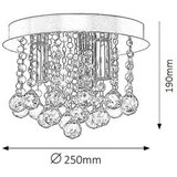 Rabalux corinna plafonska lampa d25 E14 3x40W moderna rasveta | ePonuda.com