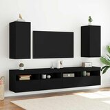  Zidni TV ormarić s LED svjetlima crni 30,5 x 35 x 70 cm | Eponuda.com