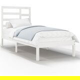  The Living Store Posteljni okvir bel iz trdnega lesa 90x190 cm - Posteljni Okvir, (21499394) | Shoptok.si