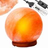  Okrogla namizna himalajska solna lučka 3kg ​​ionizator 15W u