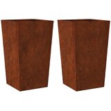  Vrtne sadilice 2 kom 45x45x75 cm Pohabani čelik | Eponuda.com