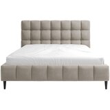 MID.YOU OBLAZINJENA POSTELJA 160 cm x 200 cm , les, tekstil, leseni material bež | Shoptok.si
