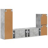  Set TV komoda Zidne 4 pcs Betonski sivi Konstruirano drvo | shoptok.hr