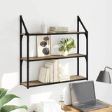  Polica na zidu s policom Umjetnički hrast 80 x 21 x 78,5 cm | shoptok.hr