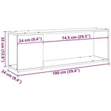 vidaXL TV omarica artisan hrast 100x24x32 cm inženirski les | Shoptok.si