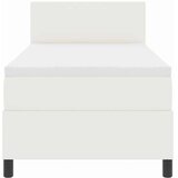  LED Box Spring Krevet s uzglavljem Krema i bijela 100 x 200 cm | shoptok.hr