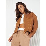 DStreet Kurtka damska jeansowa oversize MOLI kamelowa Cene
