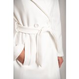 Fenzy Eleganten Dolg Plašč Z Gumbi, Bel | Shoptok.si