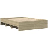  Okvir za krevet boja hrasta 135x190 cm od konstruiranog drva | shoptok.hr